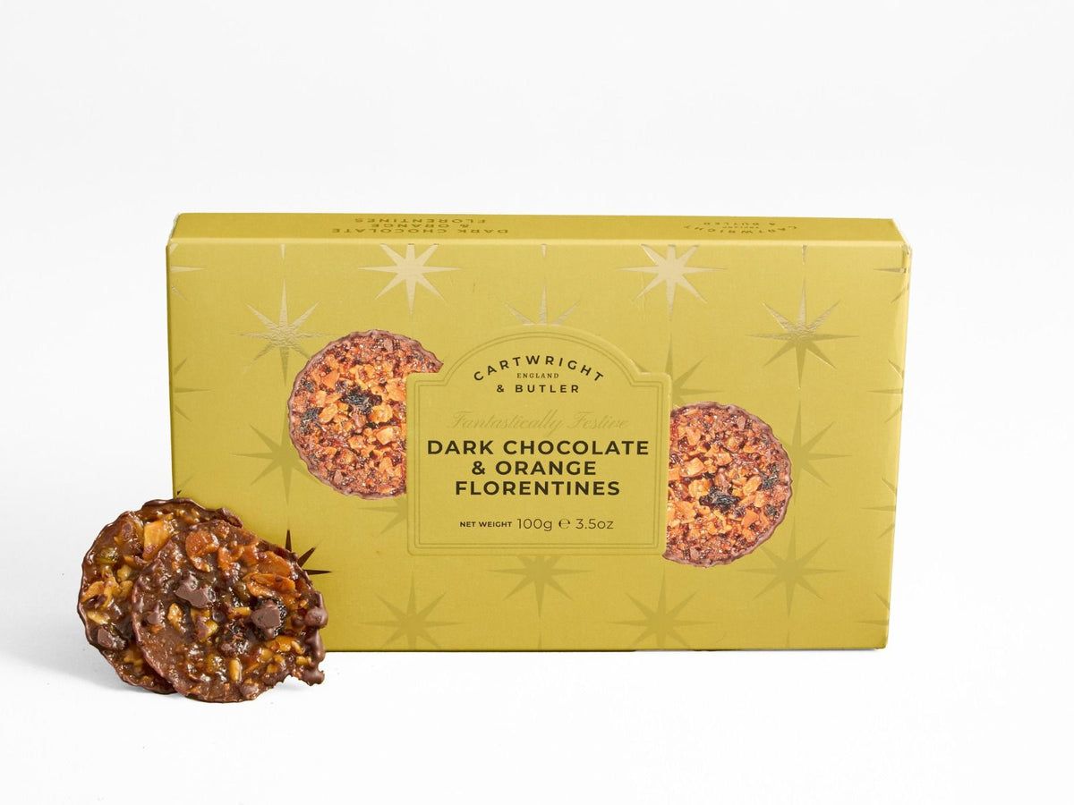C&B Christmas - Dark Chocolate & Orange Florentines 100g