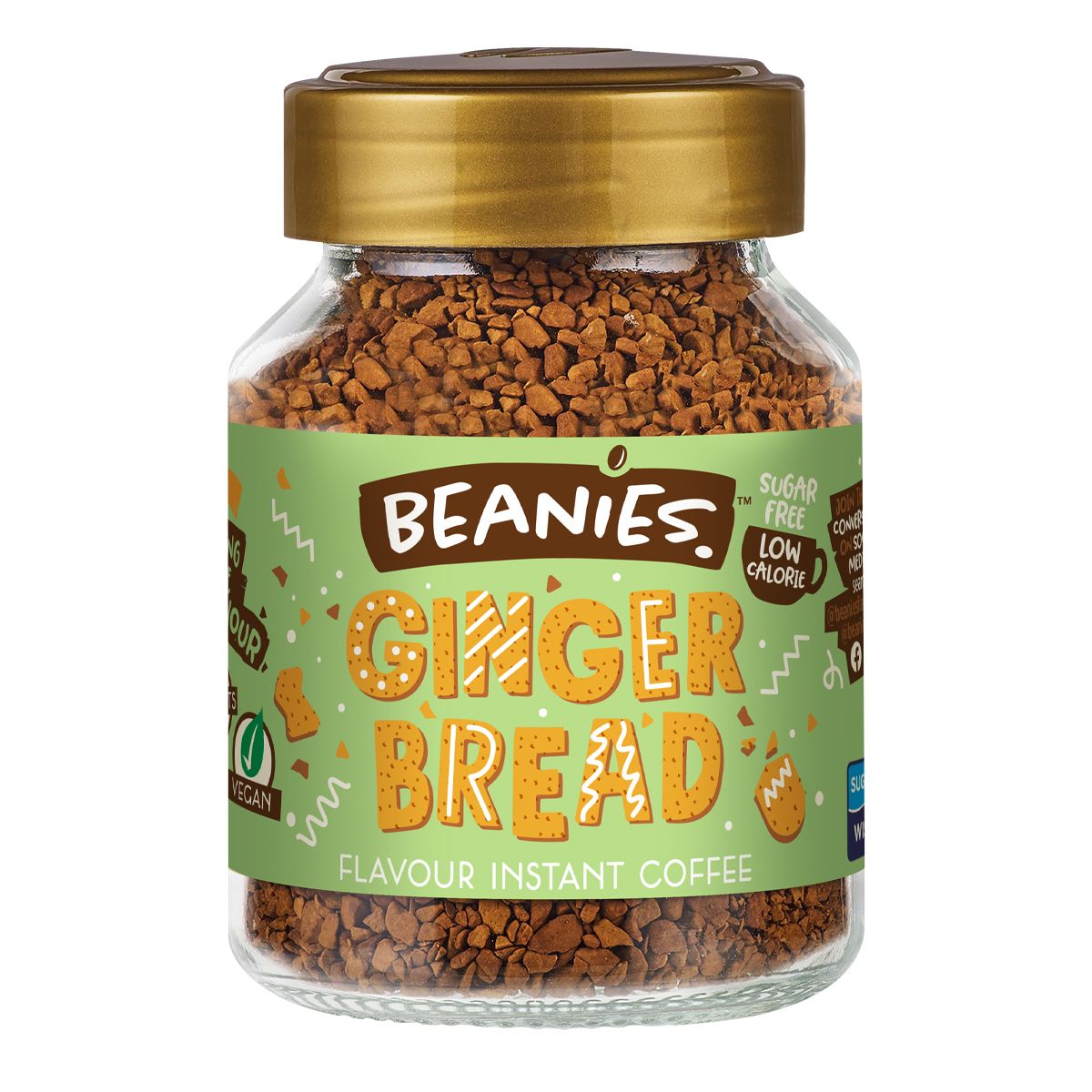 Beanies Gingerbread Flavored Instant Coffee 50g