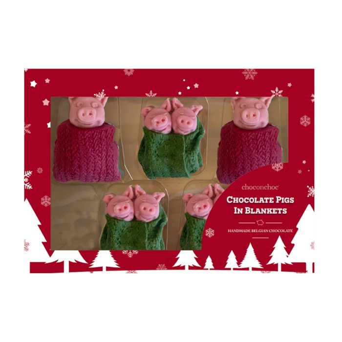 Choc on Choc Christmas Pigs in Blankets Chocolates 130g
