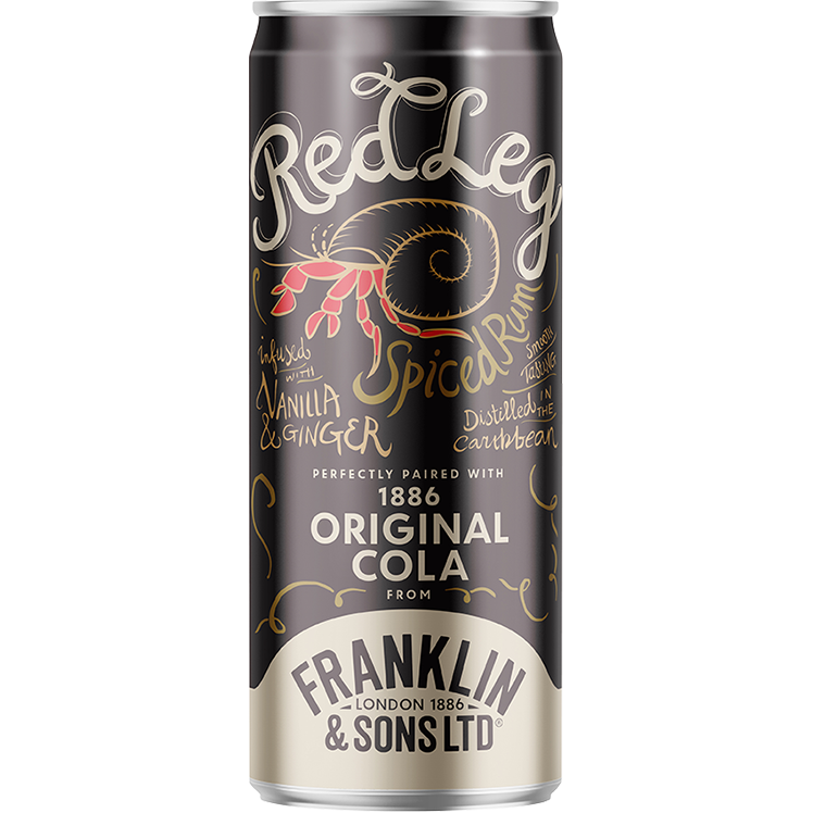 Franklin & Sons Red Leg Spiced Rum & Cola 250ml Woodbourne Deli
