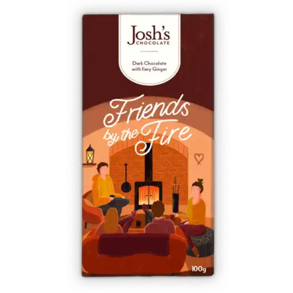 Josh's Chocolate Friends by the Fire