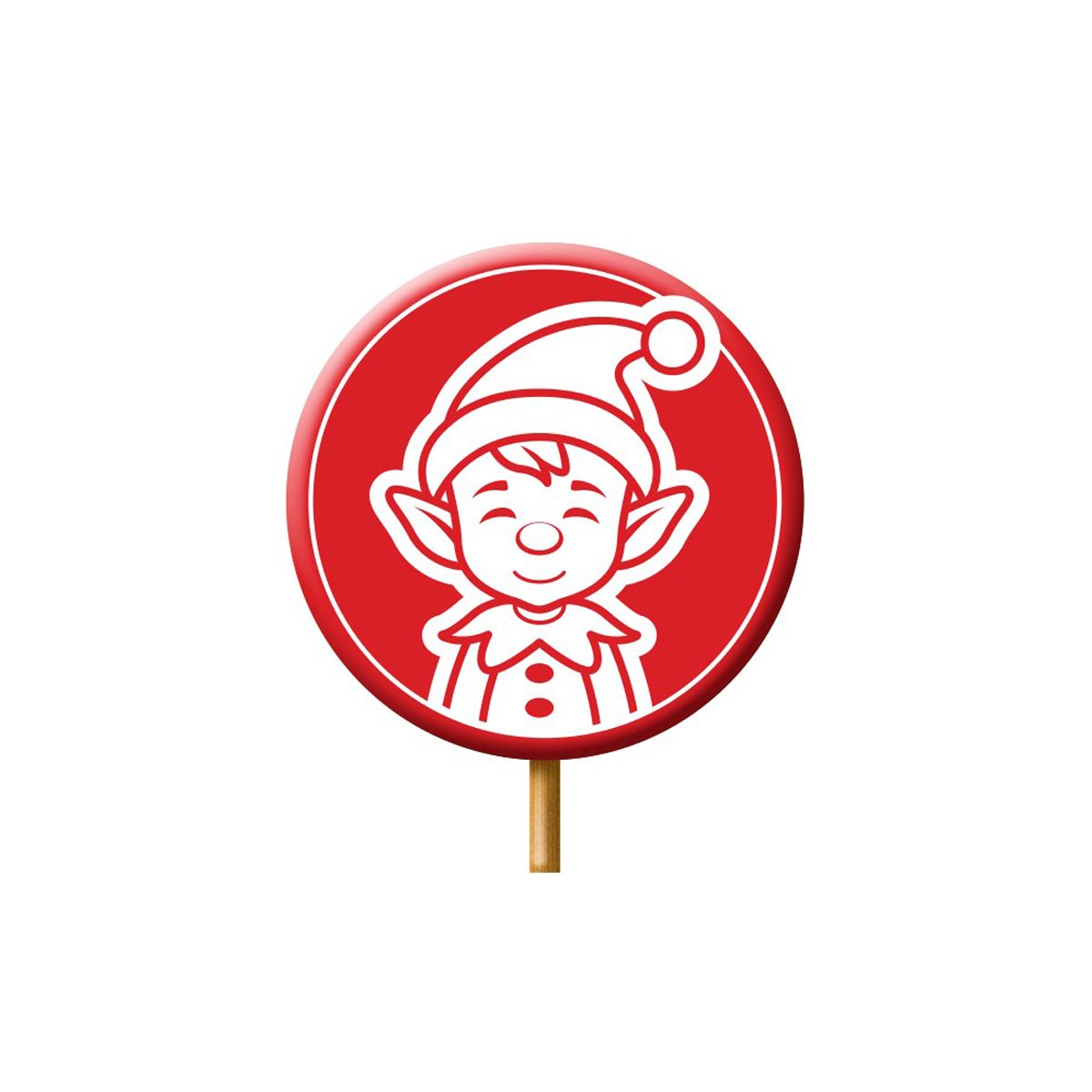 Natural Candy Shop Cheeky Elf Large Strawberry Lolly 65g