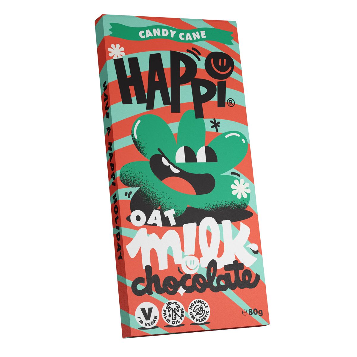HAPPi - Oat M!lk Candy Cane Christmas Bar 80g