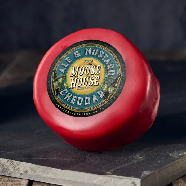 The Mouse House Ale & Mustard Cheddar Cheese Truckle 200g