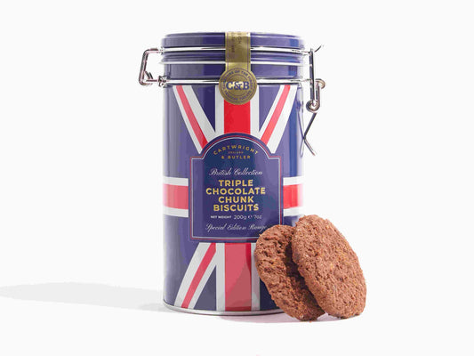 Cartwright & Butler British Collection Triple Chocolate Chunk Biscuits in Tin 200g