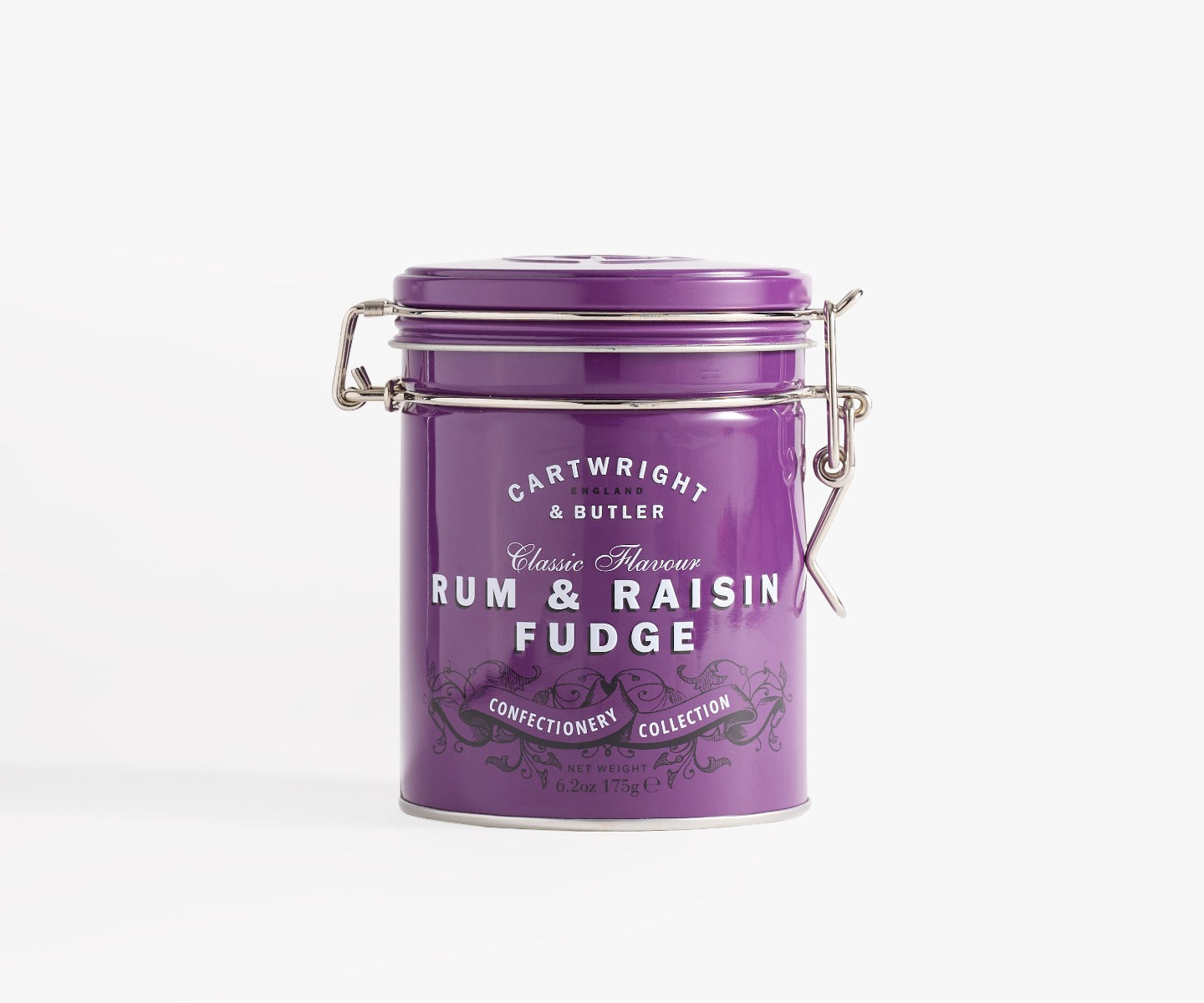 Cartwright & Butler Rum & Raisin Fudge in Tin 175g