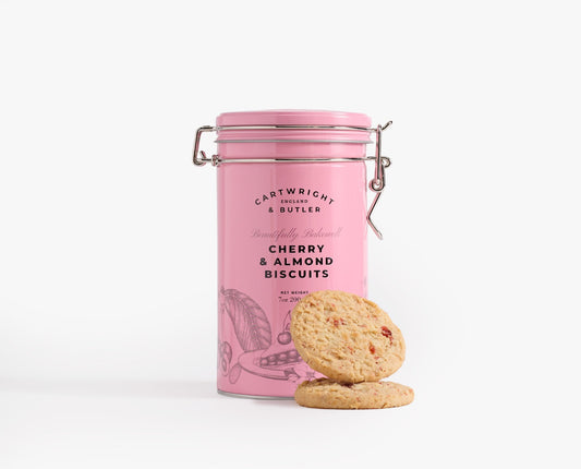 Cartwright & Butler Cherry & Almond Biscuits in Tin 200g