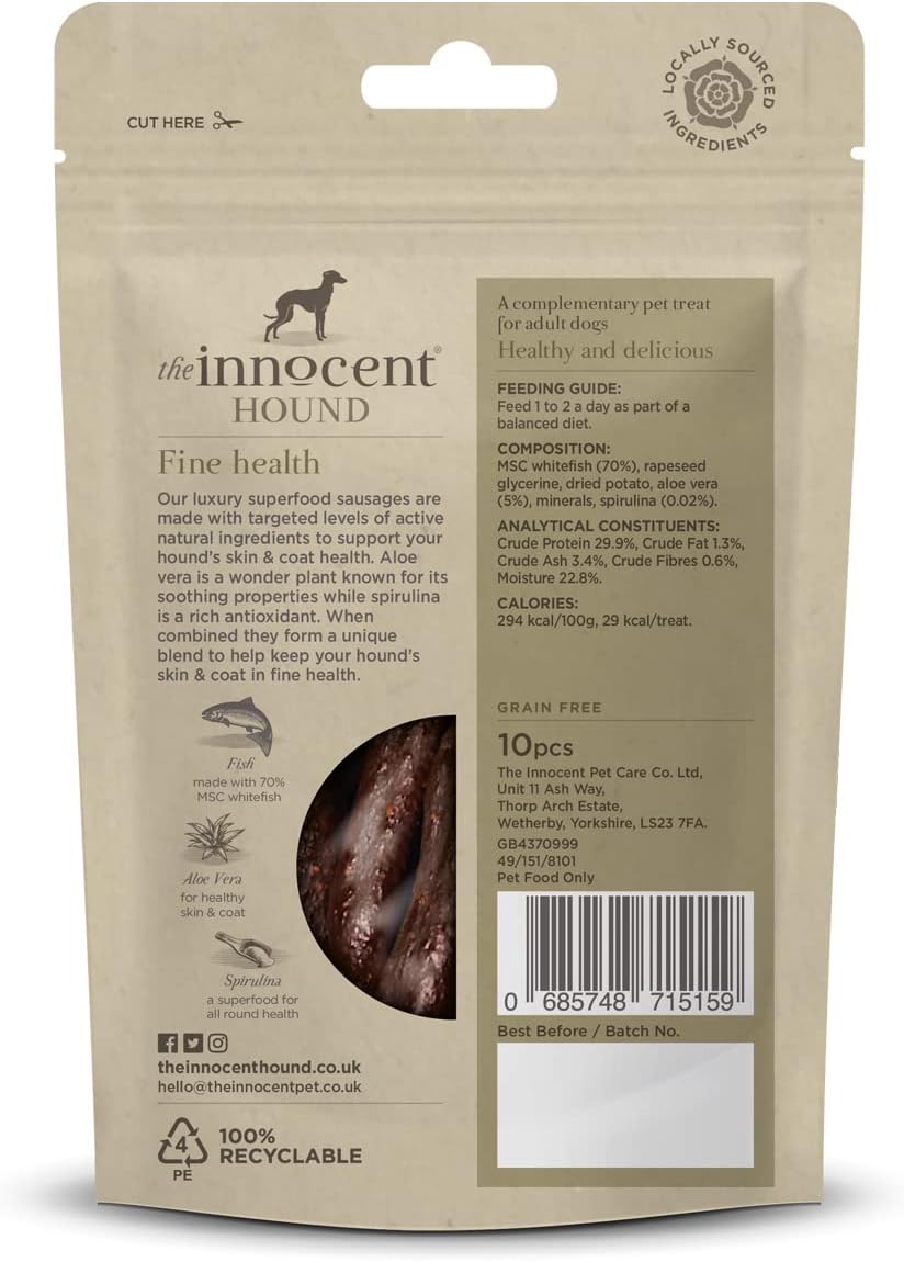 The Innocent Hound Skin & Coat Support Sausages 10pcs