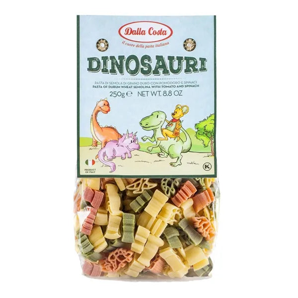 Dalla Costa Dinosauri Tricolour Pasta 250g