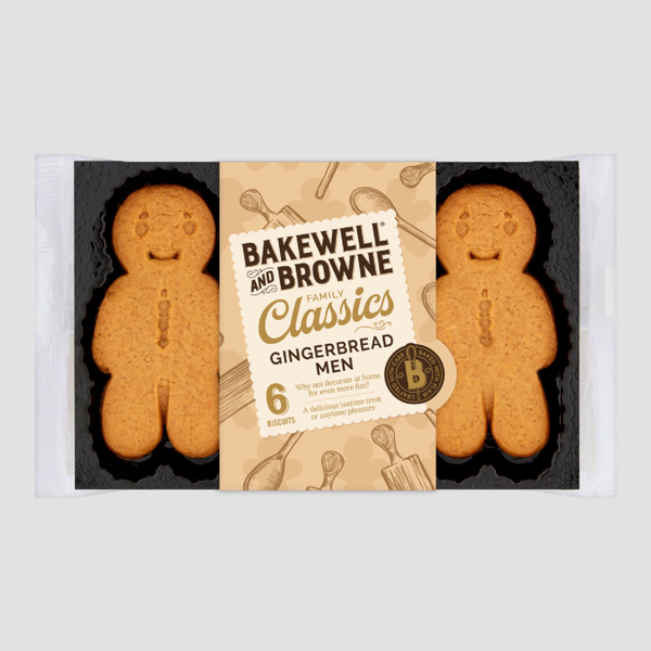 Bakewell and Browne 6 Gingerbread Men 100g