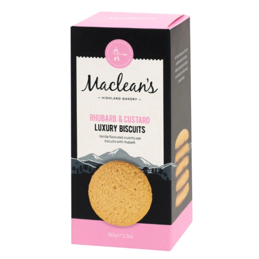 Macleans Highland Rhubarb & Custard Biscuits 150g