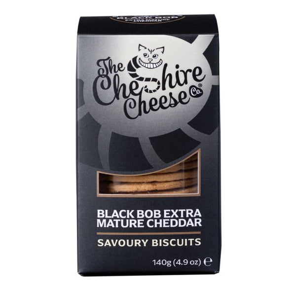 The Cheshire Cheese Co. Black Bob Extra Mature Cheddar Cheese Biscuits 160g