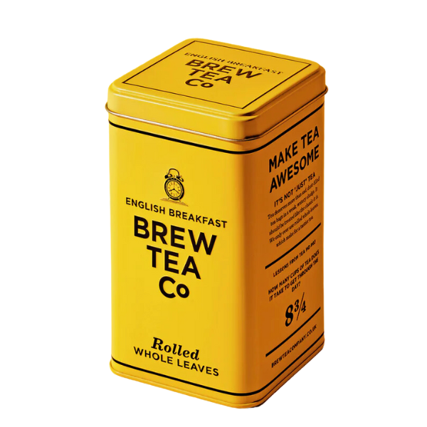Brew Tea Co. Rolled Whole Tea Leaves Tin