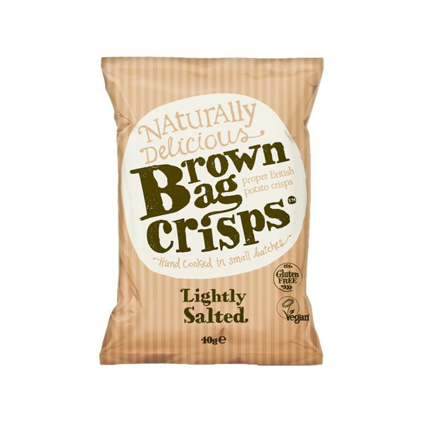 Brown Bag Crisps Lightly Salted 40g