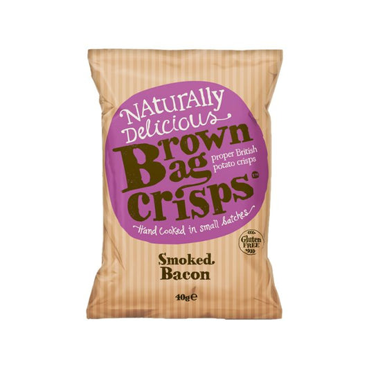 Brown Bag Crisps - Smoked Bacon 40g