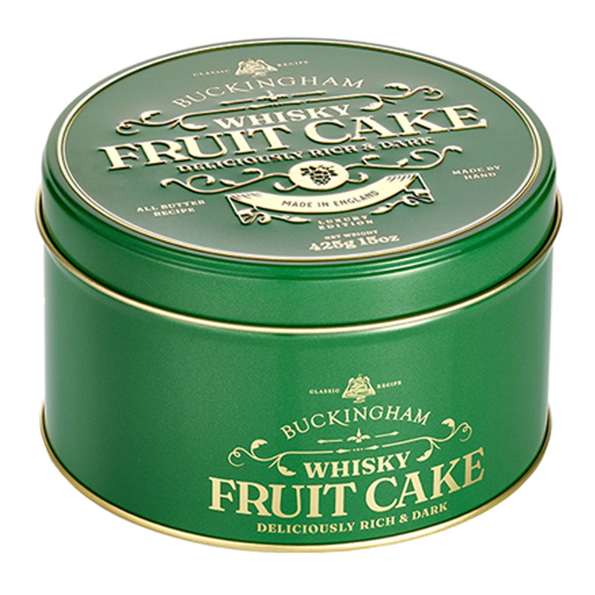 Buckingham Cakes Whisky Fruit Cake with Scotch Whisky 425g
