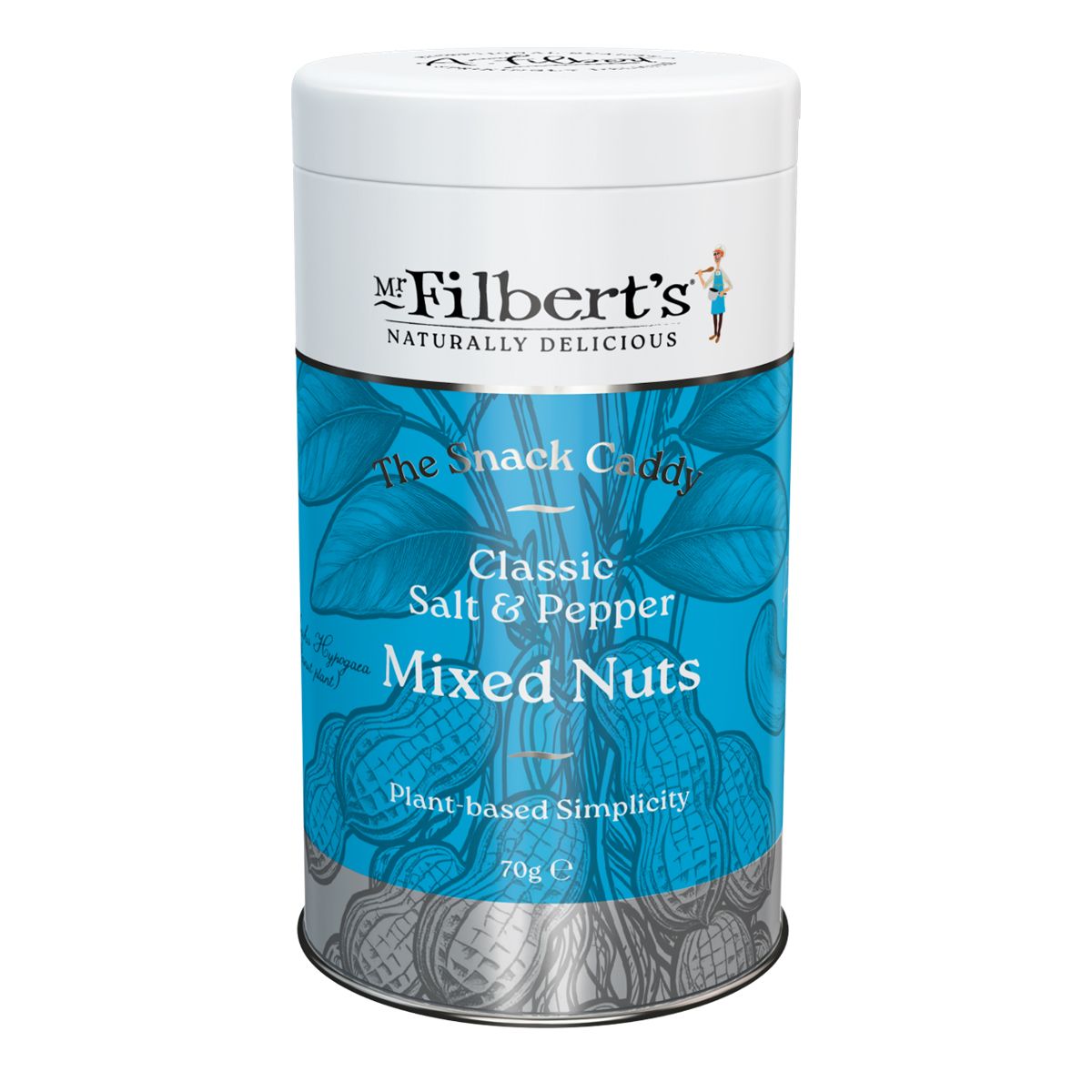 Mr Filberts - Classic Salt & Pepper Mixed Nuts Tin 70g