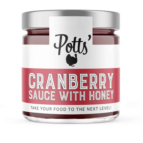 Potts Cranberry Sauce with Honey 225g