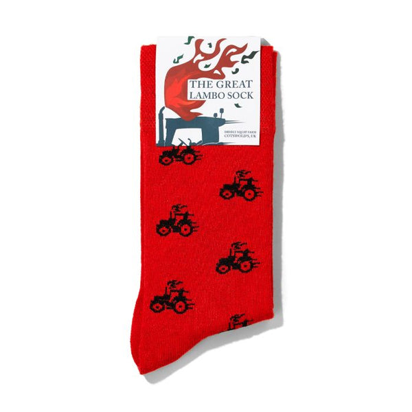 Diddly Squat Red Tractor Socks