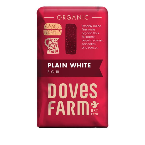 Doves Farm Organic Plain White Flour 1kg