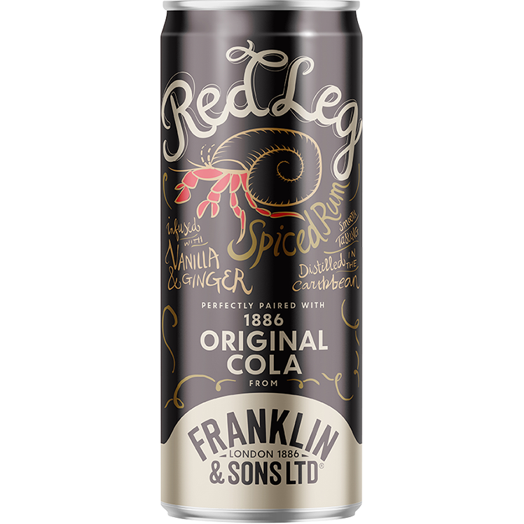 Franklin & Sons Red Leg Spiced Rum & Cola 250ml