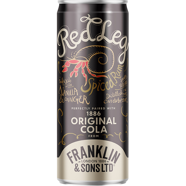 Franklin & Sons Red Leg Spiced Rum & Cola 250ml