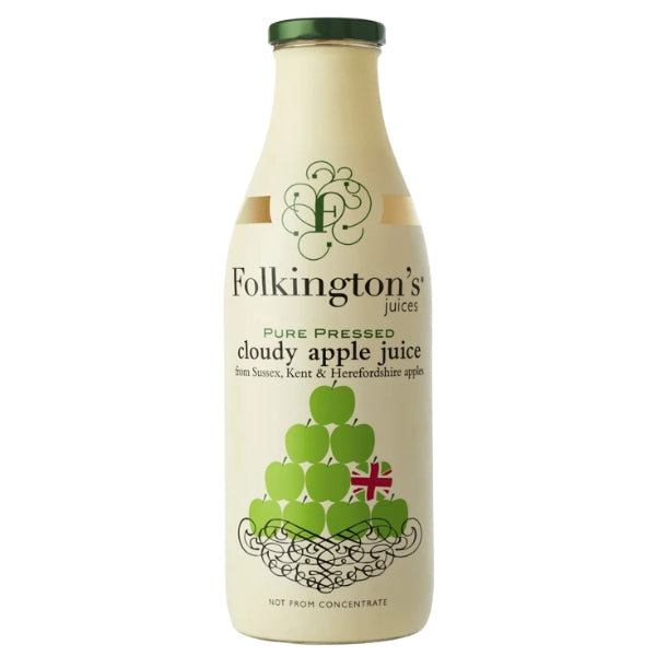 Folkington's Pure Pressed Cloudy Apple Juice 1ltr