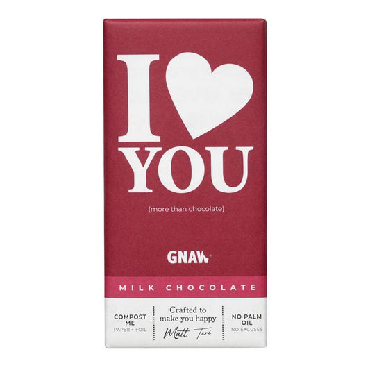 I Love You Chocolate Bar 80g