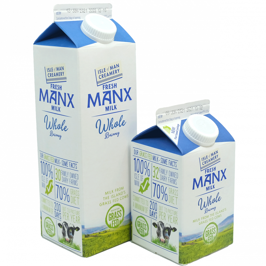 Isle of Man Creamery Whole Milk 1ltr