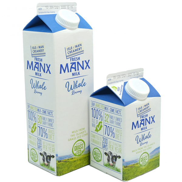 Isle of Man Creamery Whole Milk 1ltr