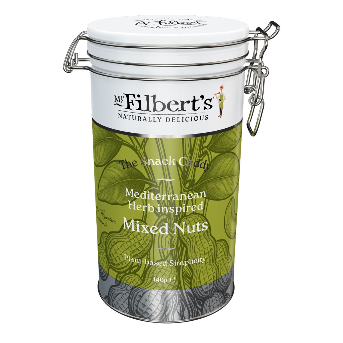 Mr Filberts - Mediterranean Herb Inspired Mixed Nuts Tin 140g