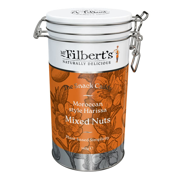 Mr Filberts Moroccan Style Harissa Mixed Nuts Tin 140g