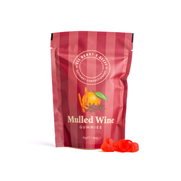Ask Mummy & Daddy Mulled Wine Flavoured Gummy Pouch 50g