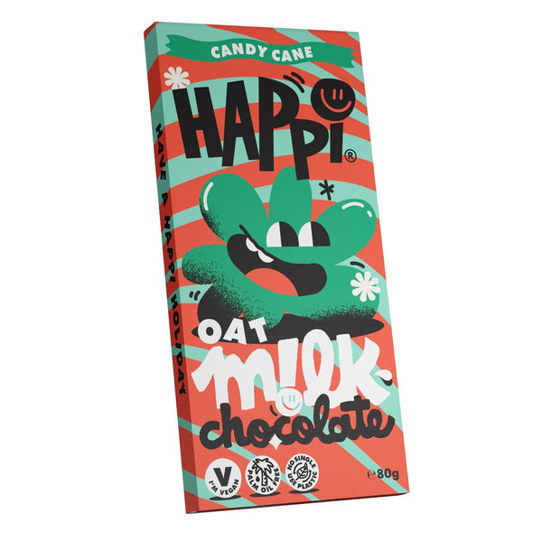 HAPPi - Oat M!lk Candy Cane Christmas Bar 80g