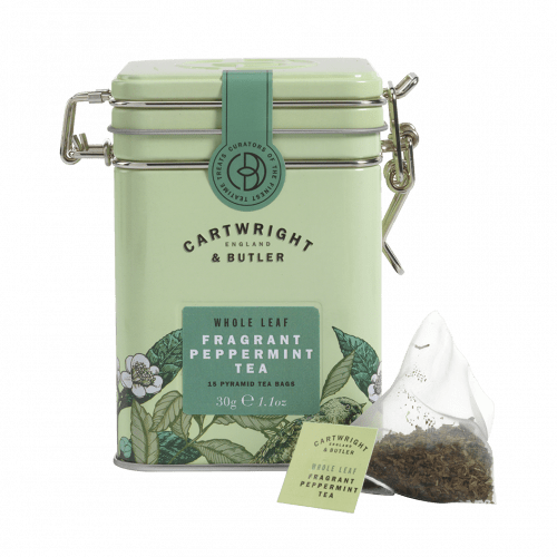 Cartwright & Butler Fragrant Peppermint Blend Pyramid Tea Bags Tin