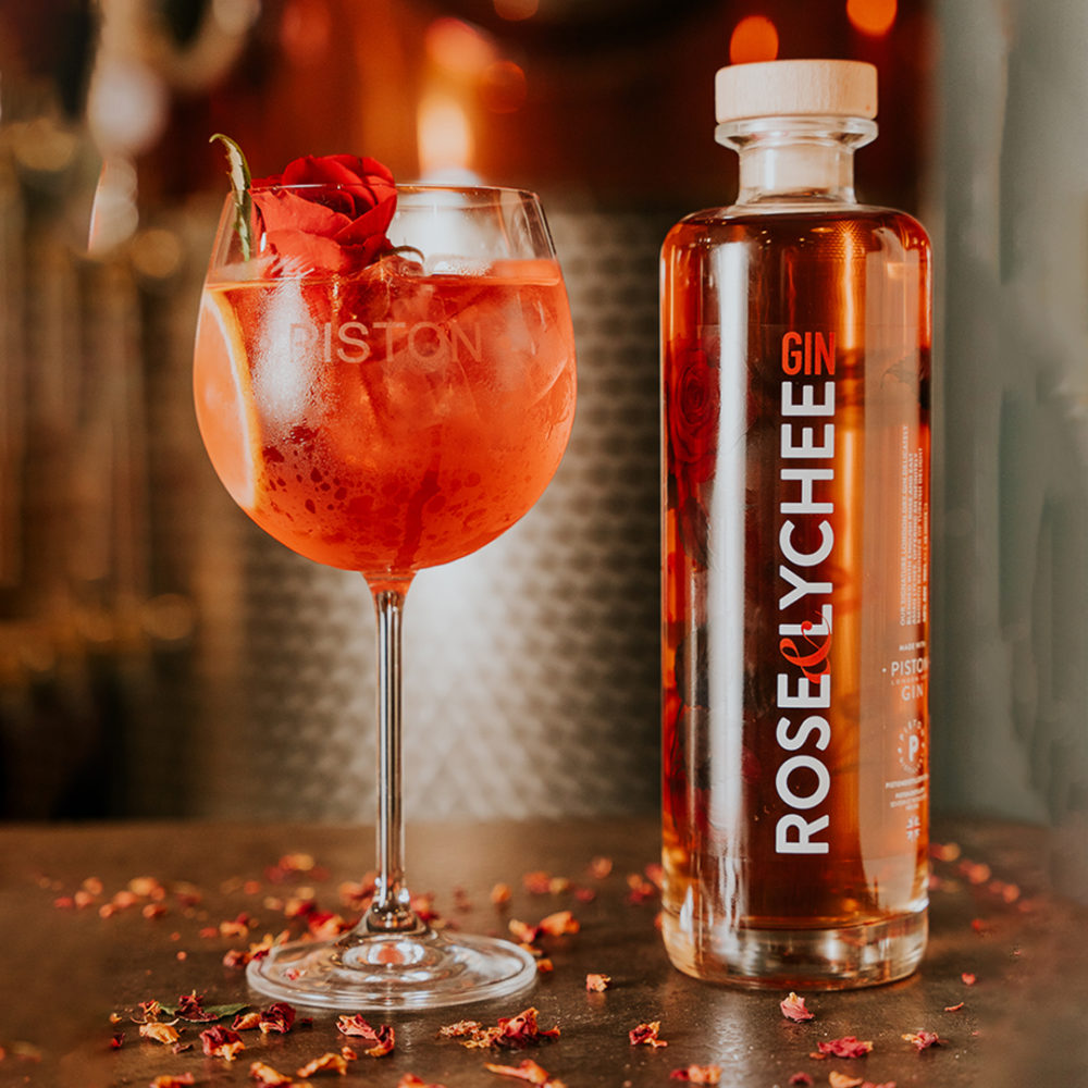 Piston Limited Edition Rose & Lychee Gin 70cl