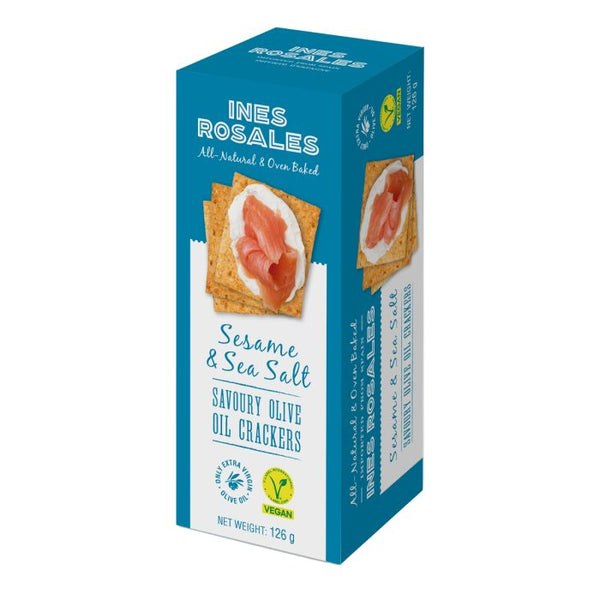 Ines Rosales - Sesame & Sea Salt Olive Oil Crackers 126g