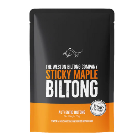 The Weston Biltong Company Sticky Maple Beef Biltong 35g