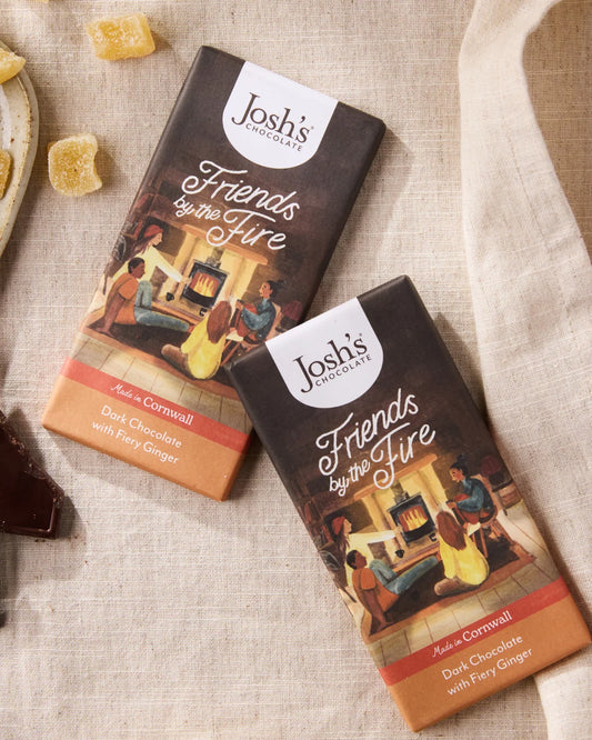 Josh's - Friends by the Fire; Dark Chocolate with Fiery Ginger 90g