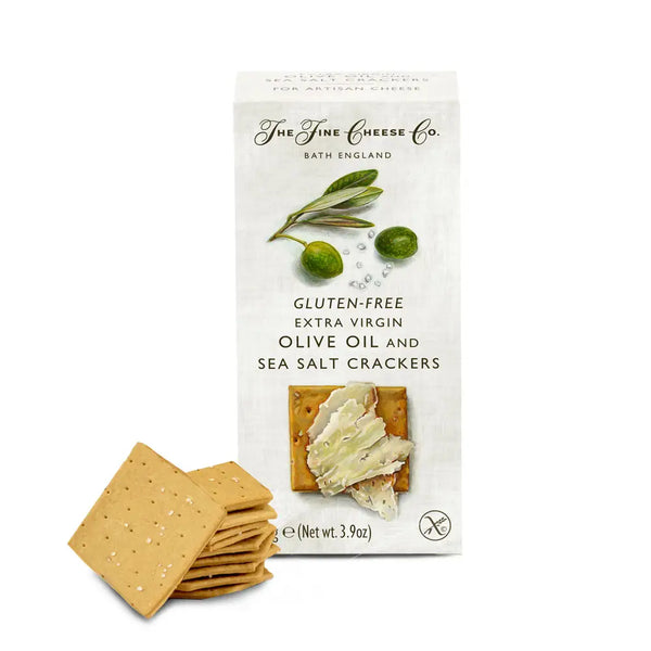 The Fine Cheese Co. Gluten Free Sea Salt & Extra Virgin Olive Oil Crackers 100g