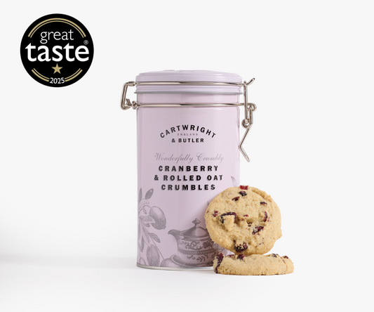Cartwright & Butler Cranberry & Rolled Oat Crumbles in Tin 200g